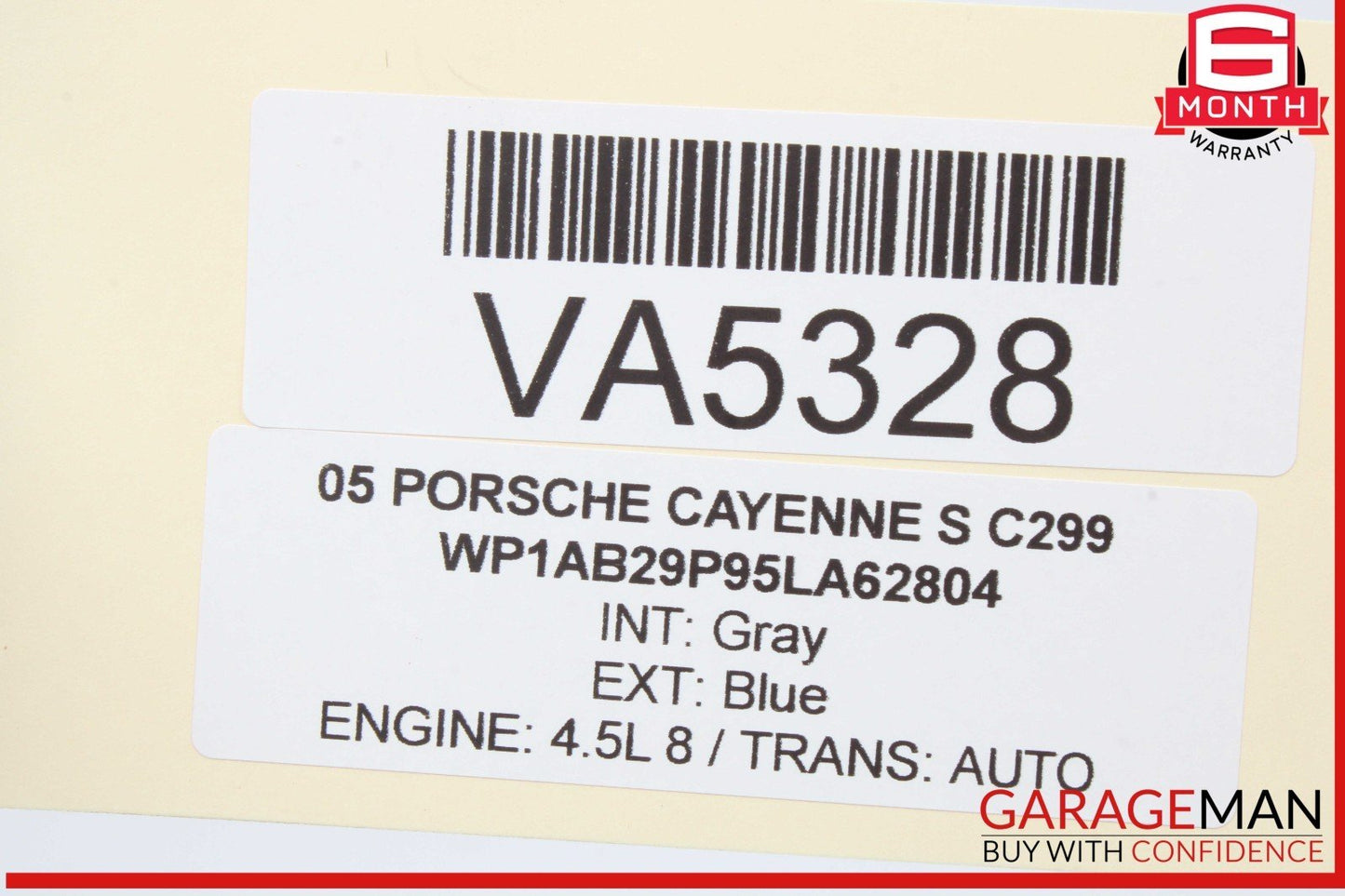 03-10 Porsche Cayenne S 955 957 Upper Trunk Lock Latch Actuator 7L5827505A OEM