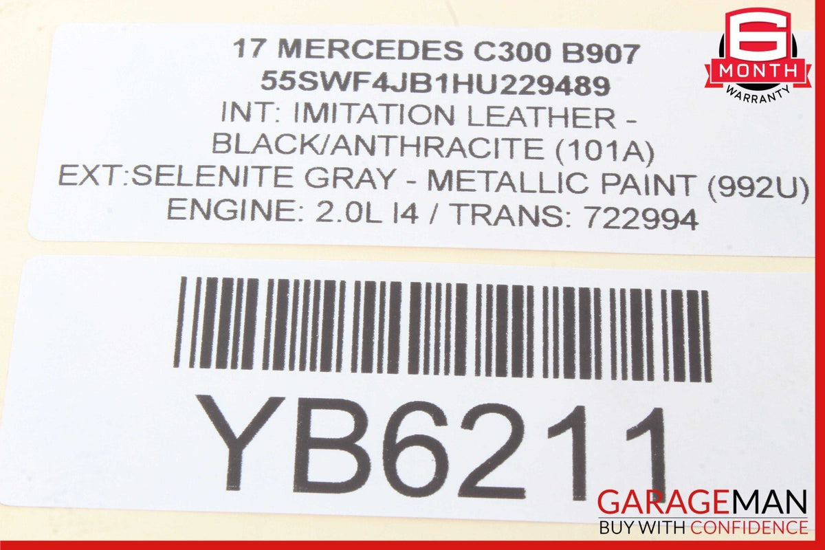 15-23 Mercedes W205 C300 C350e Engine Motor Cooling Fan Motor Unit OEM