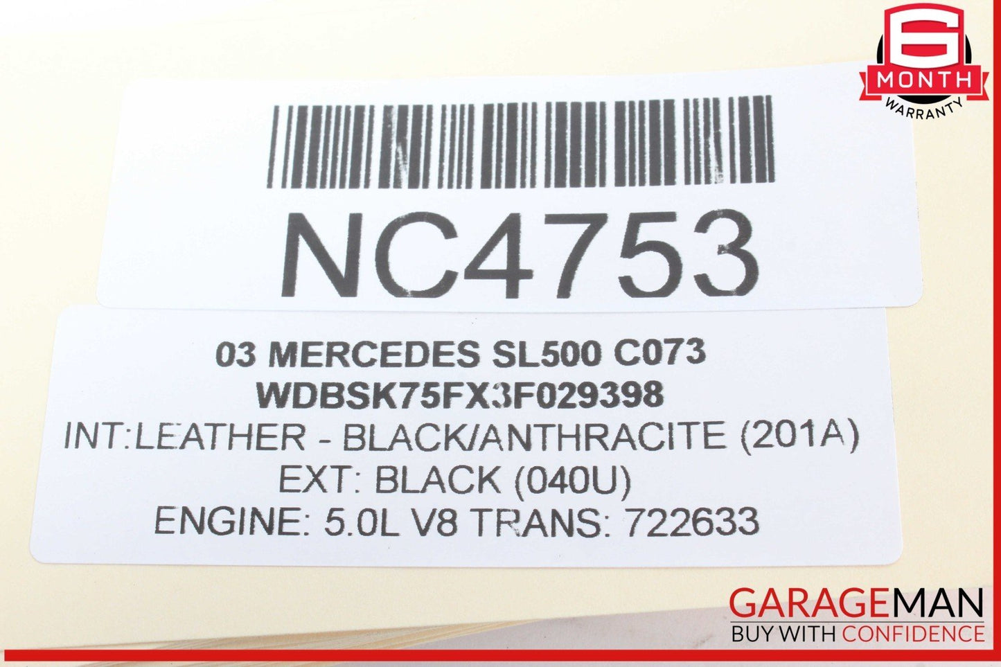 03-12 Mercedes R230 SL500 SL55 SL600 Front Right Side Door Control Module OEM