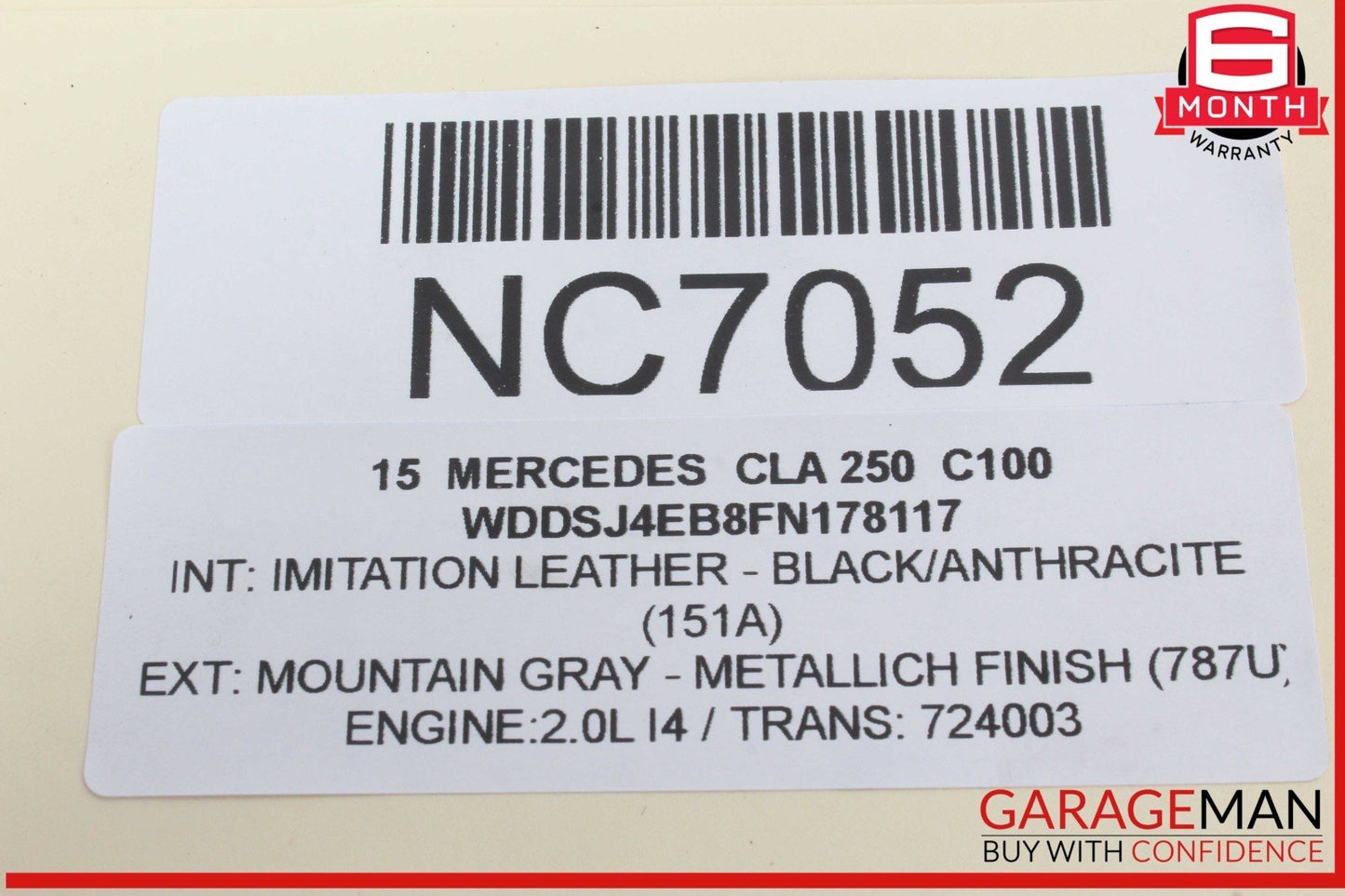 14-19 Mercedes W117 CLA250 Front Center AC A/C Air Vent Nozzle Trim Grill OEM