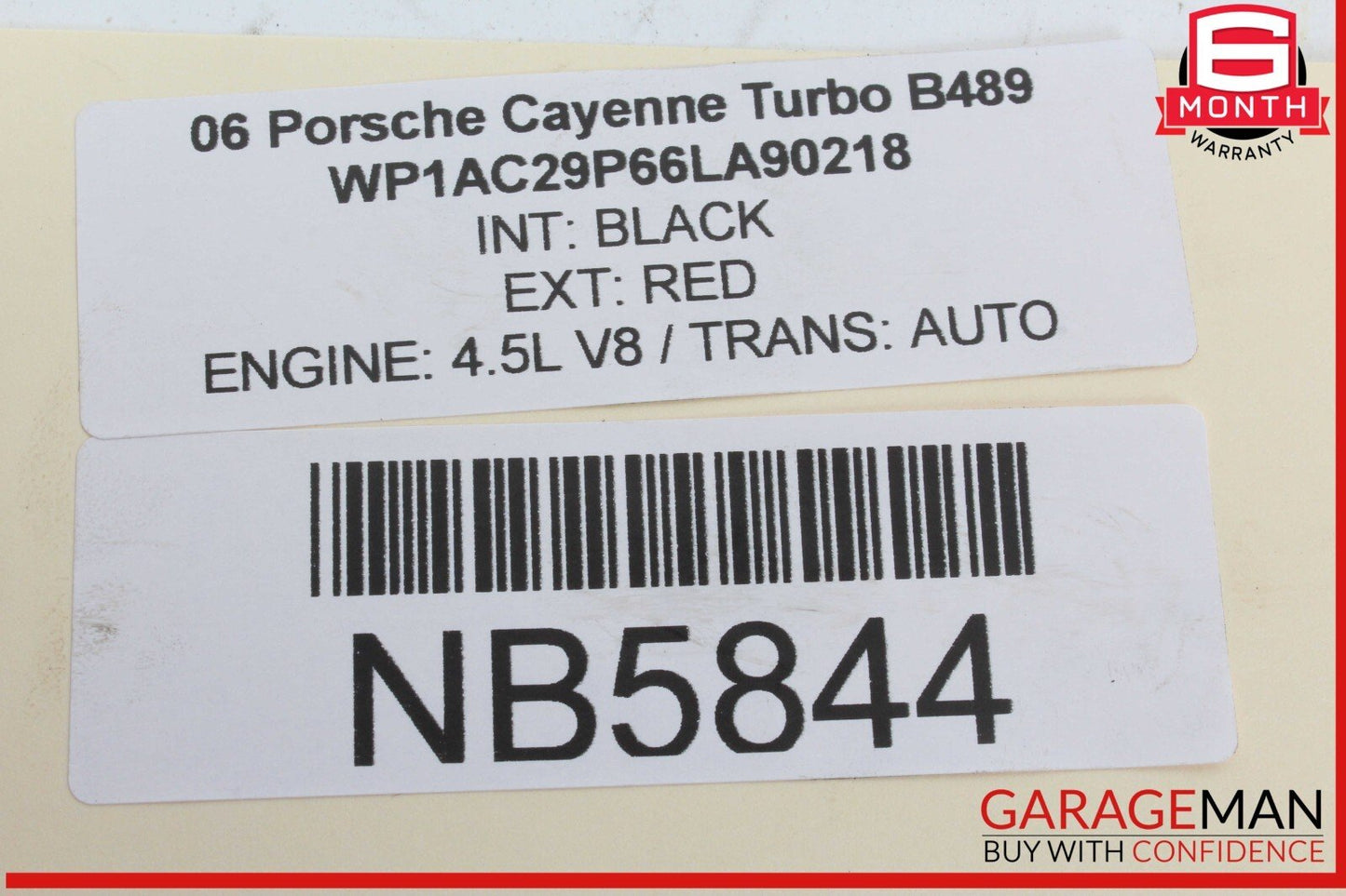 03-06 Porsche Cayenne Turbo 955 Coolant Water Pump 94810601102 OEM