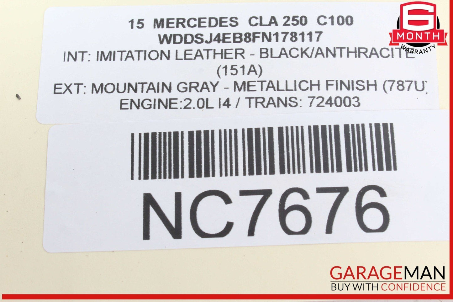 14-19 Mercedes W117 CLA250 Rear Left or Right Upper Control Arm 2463501006 OEM