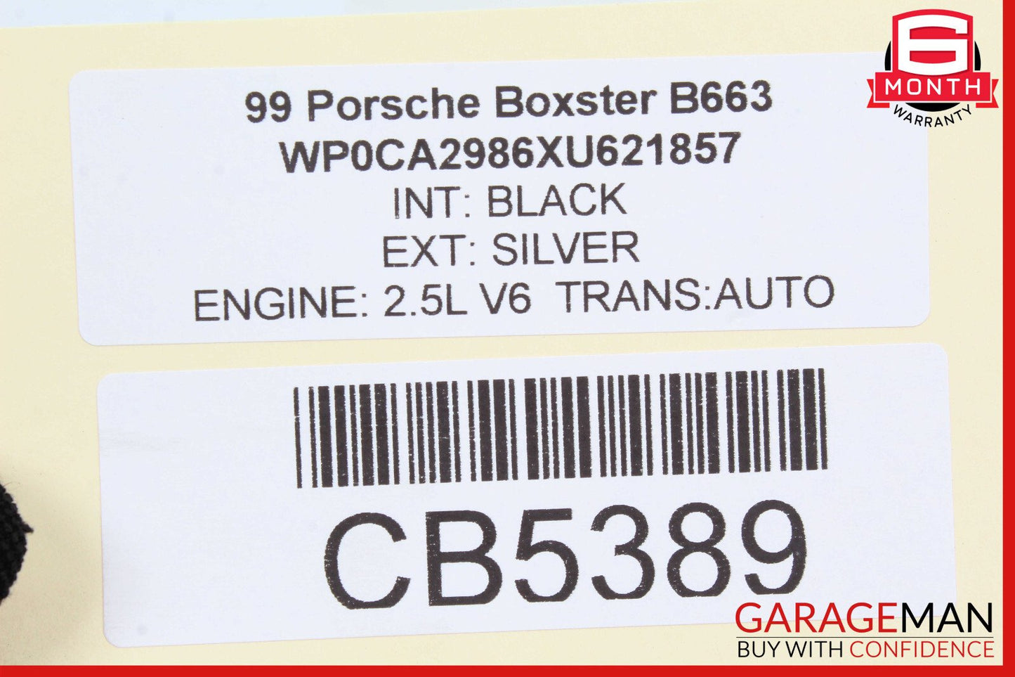 97-04 Porsche Boxster 986 Rear Left Driver Side Bumper Guard Buffer OEM