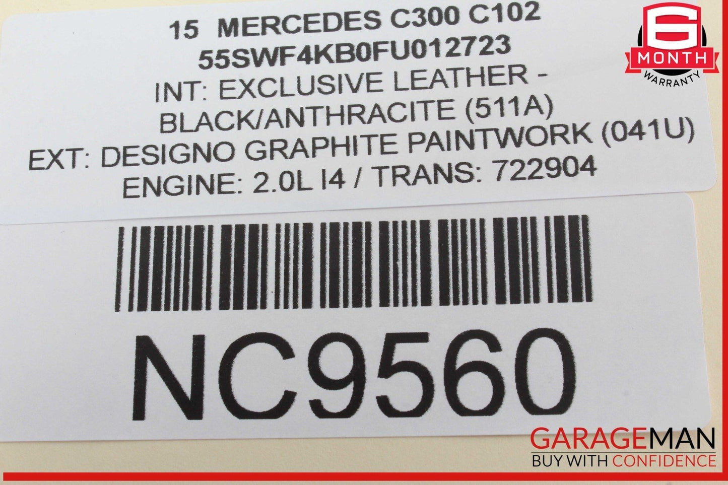 14-19 Mercedes W205 C300 S550 GLC350 Keyless Go Entry Control Module Unit OEM