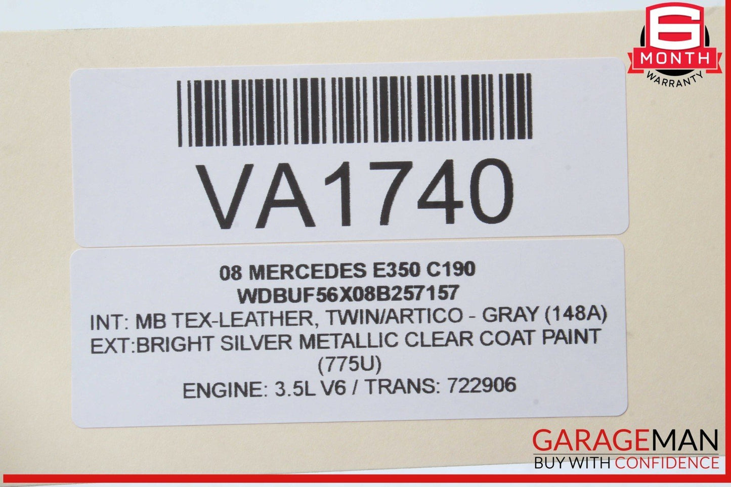 03-09 Mercedes W211 E350 Rear Right Passenger Side Door Lock Latch Actuator OEM