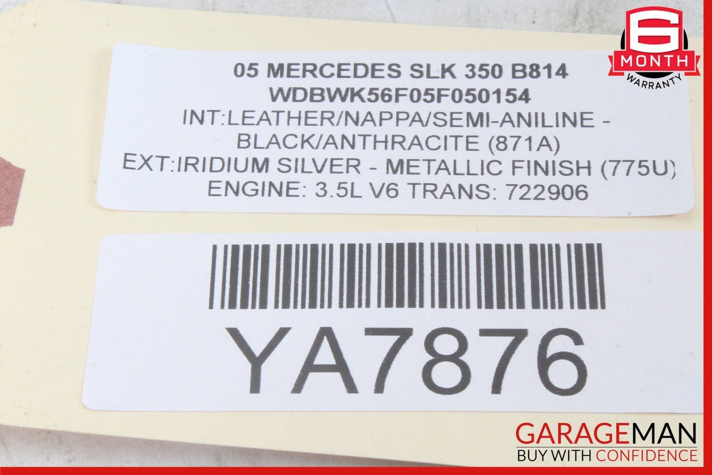 05-11 Mercedes R171 SLK350 SLK280 Front Left Side Door Lock Latch Actuator OEM