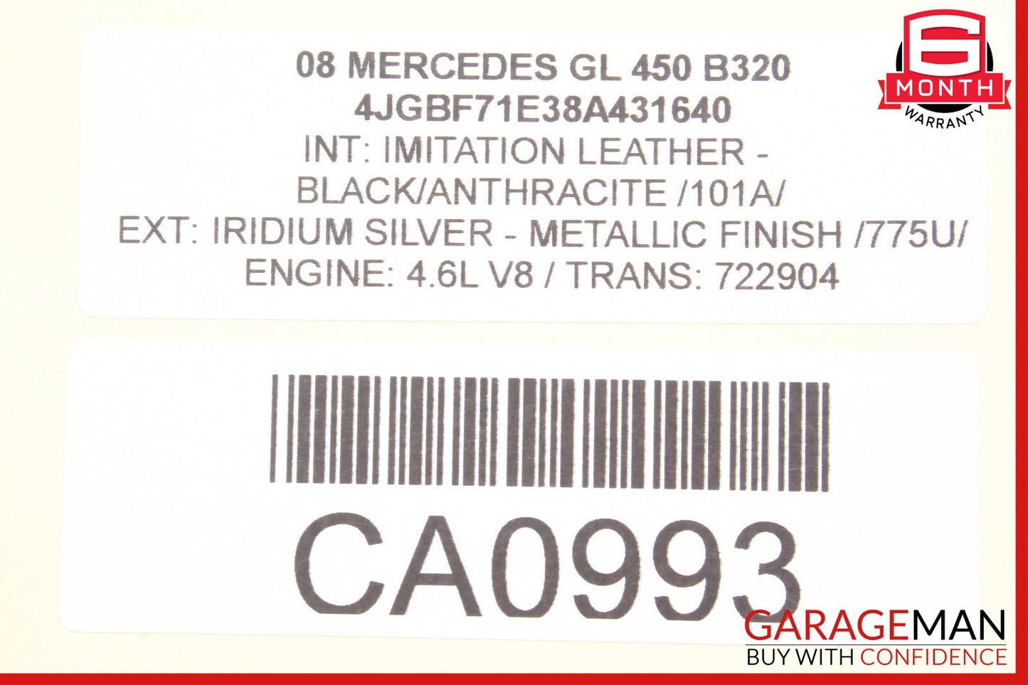 06-08 Mercedes X164 GL450 ML500 Instrument Speedometer Cluster OEM