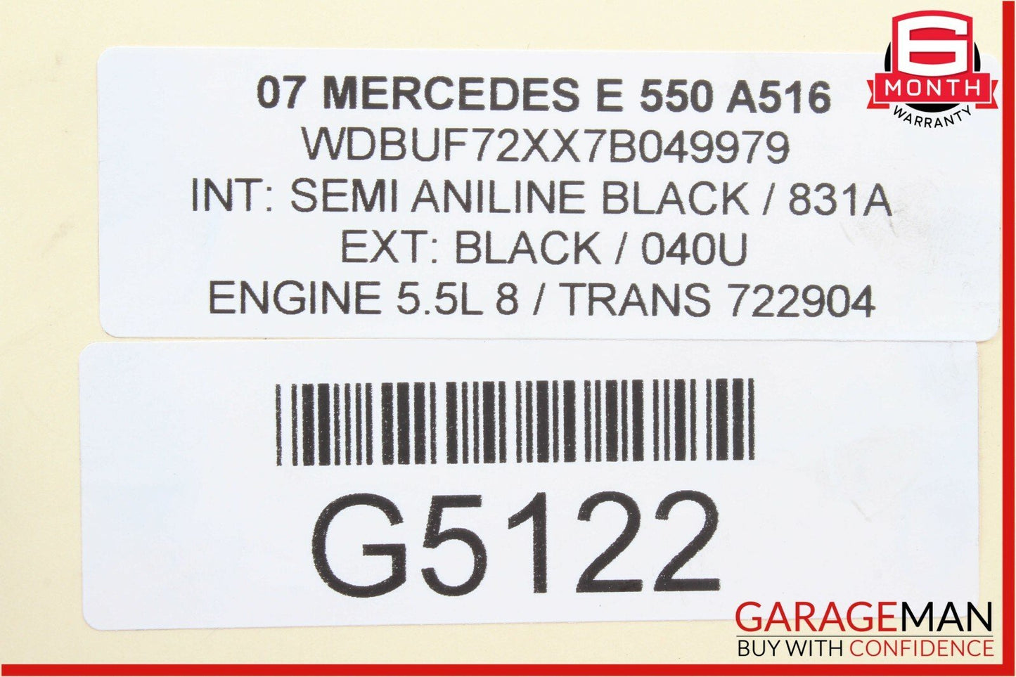 03-11 Mercedes E550 CLS500 GL450 E350 Front Left Side Seat Control Module OEM