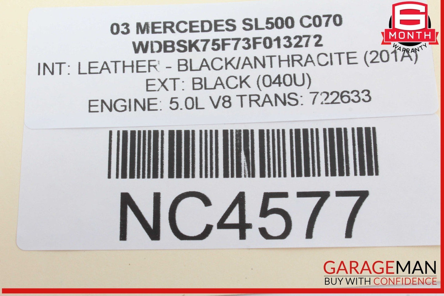 03-06 Mercedes R230 SL500 S500 CL500 ECU Engine Control Module Unit 1131532379