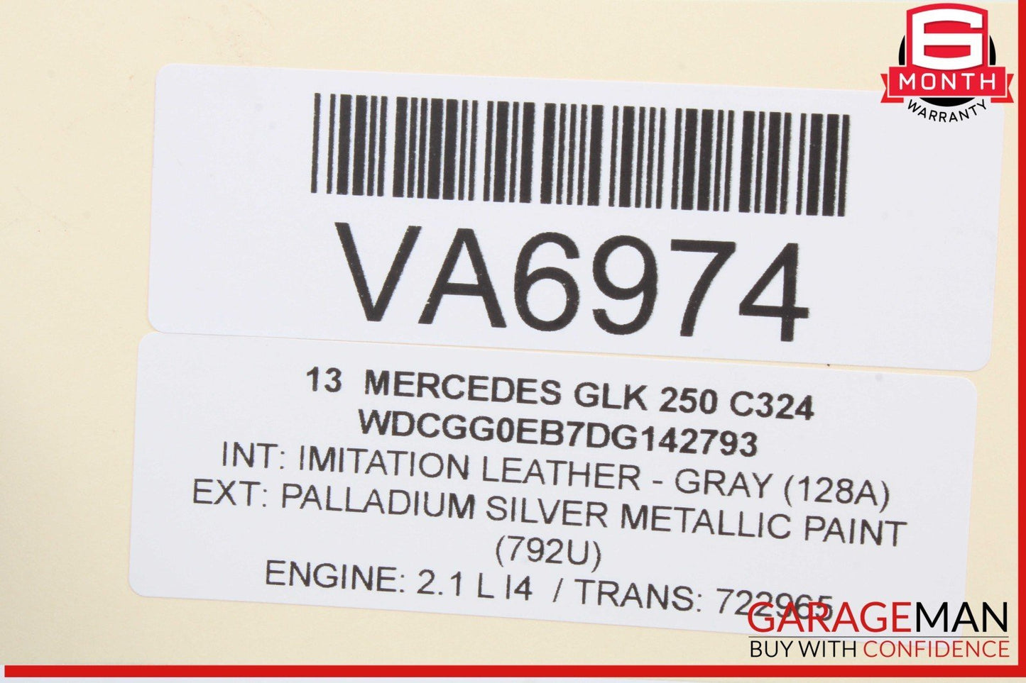 13-15 Mercedes X204 GLK250 Engine Motor Starter Denso 6519060026 OEM