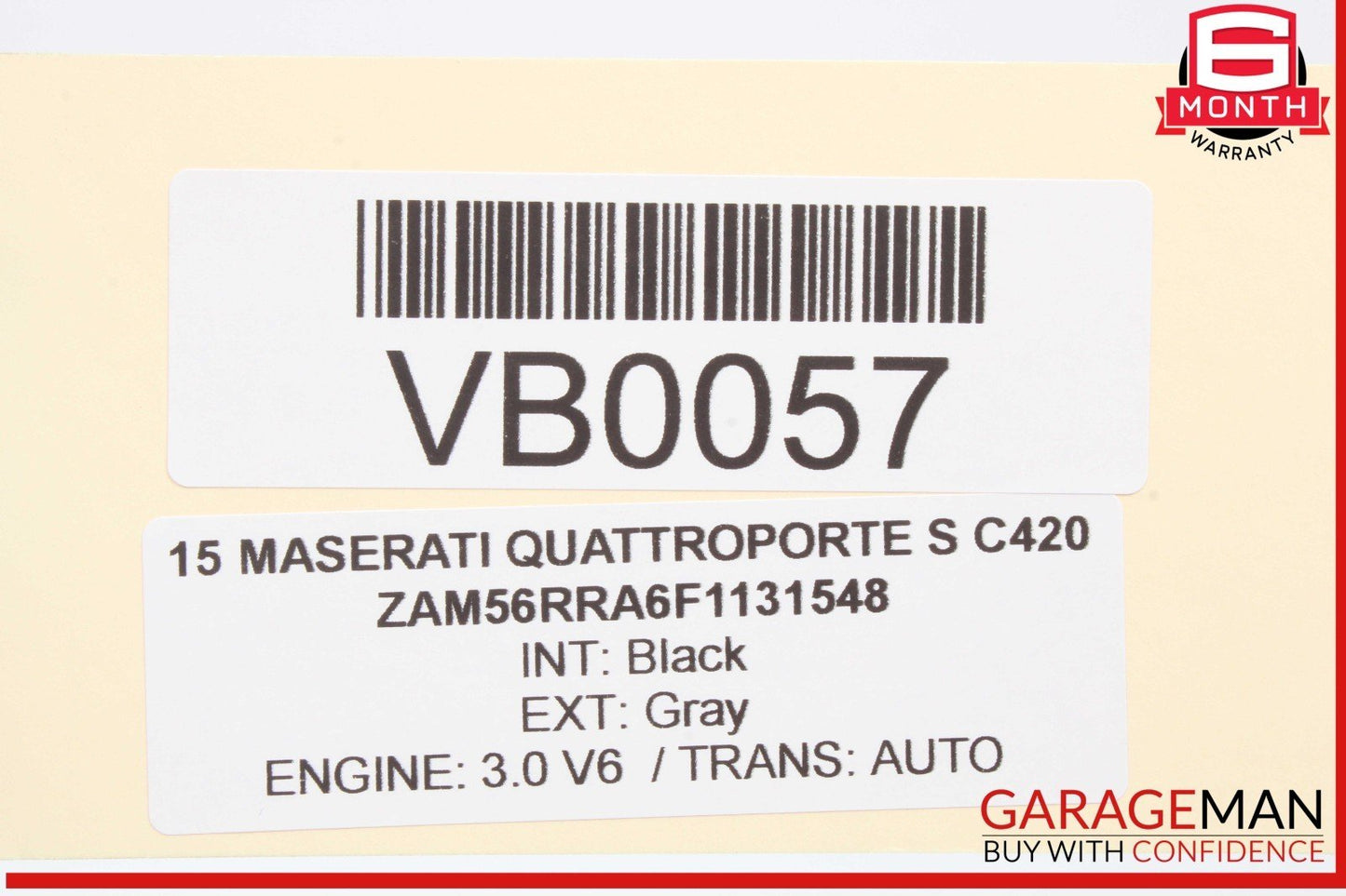 14-17 Maserati Quattroporte S Rear Left or Right Side Seat Belt Beige OEM