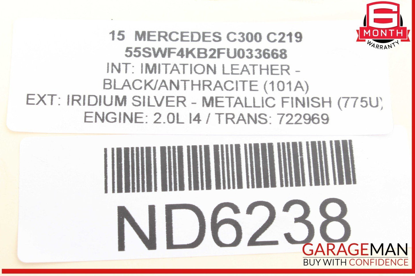 15-20 Mercedes W205 C300 SLC300 Coolant Reservoir Overflow Expansion Tank OEM