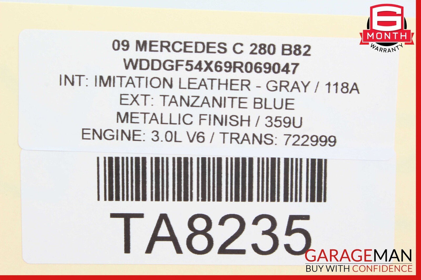 08-14 Mercedes W204 C280 C350 Rear Left Side Door Control Module 2048702326 OEM
