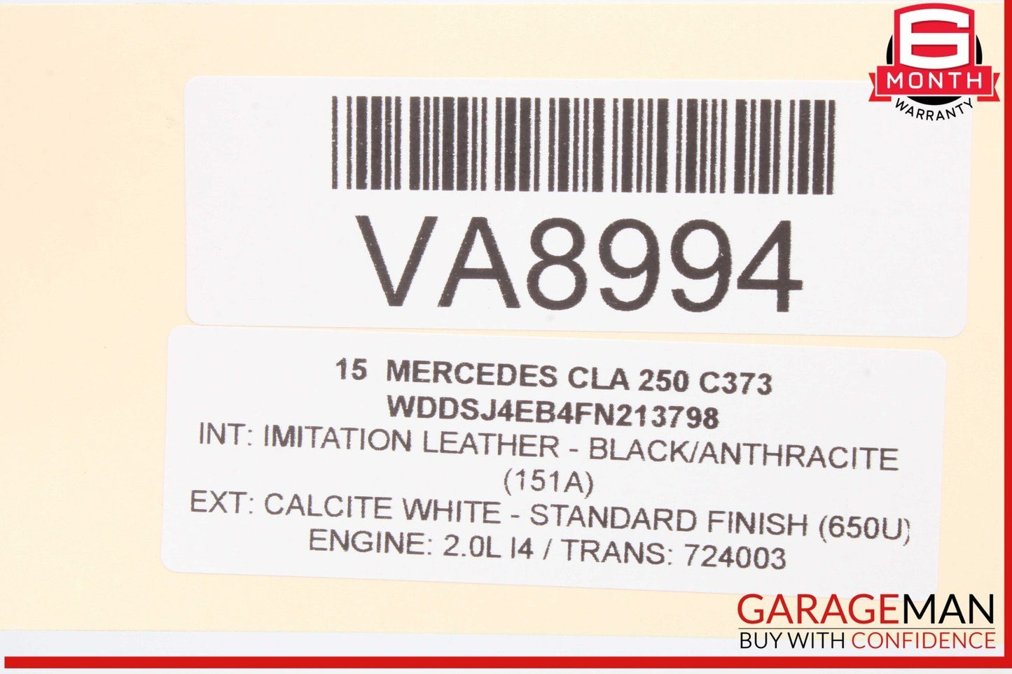 14-18 Mercedes W117 CLA250 Engine Starter Motor Denso 6459060800 OEM