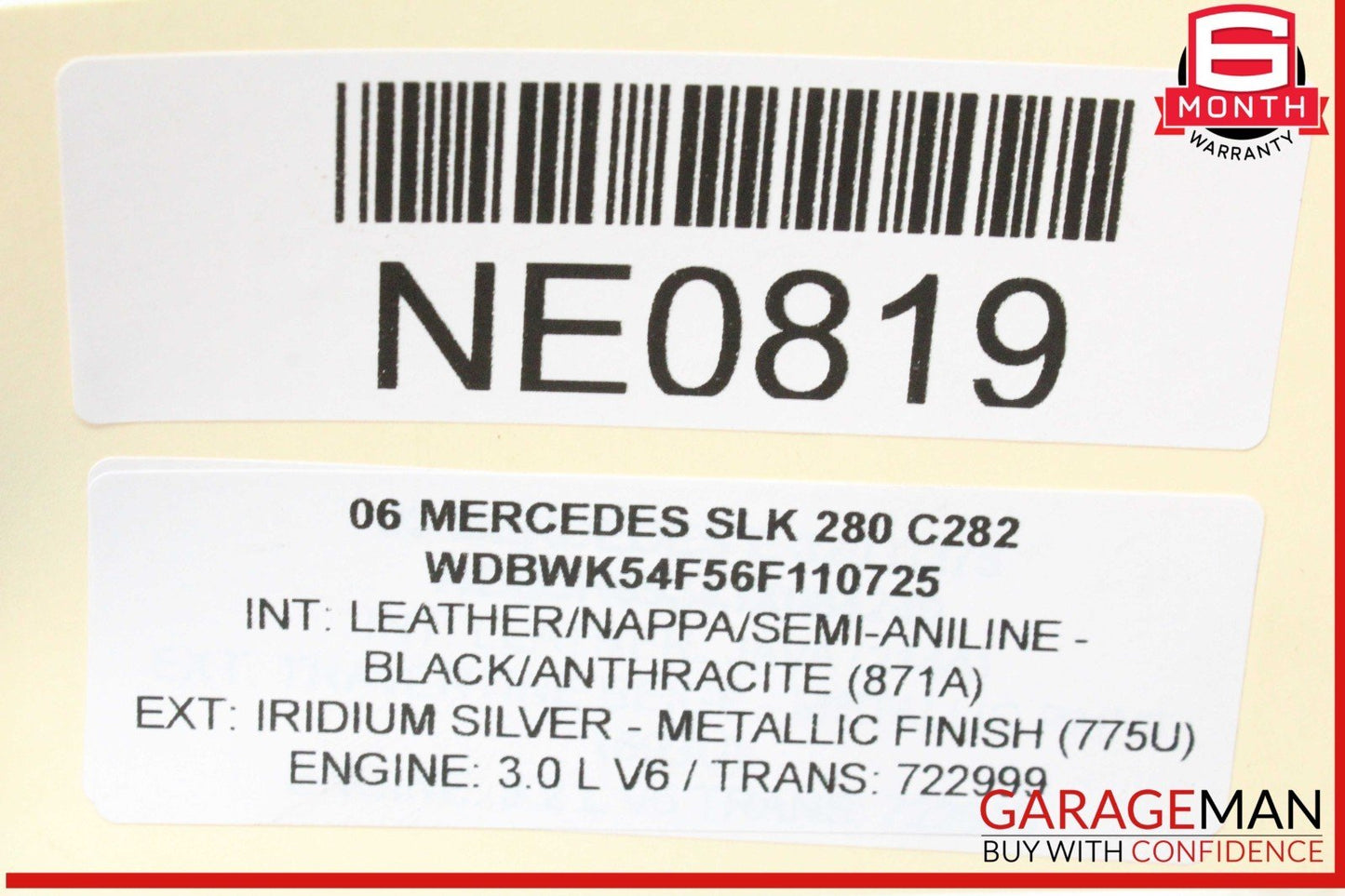 06-11 Mercedes R171 SLK280 C230 Generator Alternator 150 AMP 2721540002 OEM