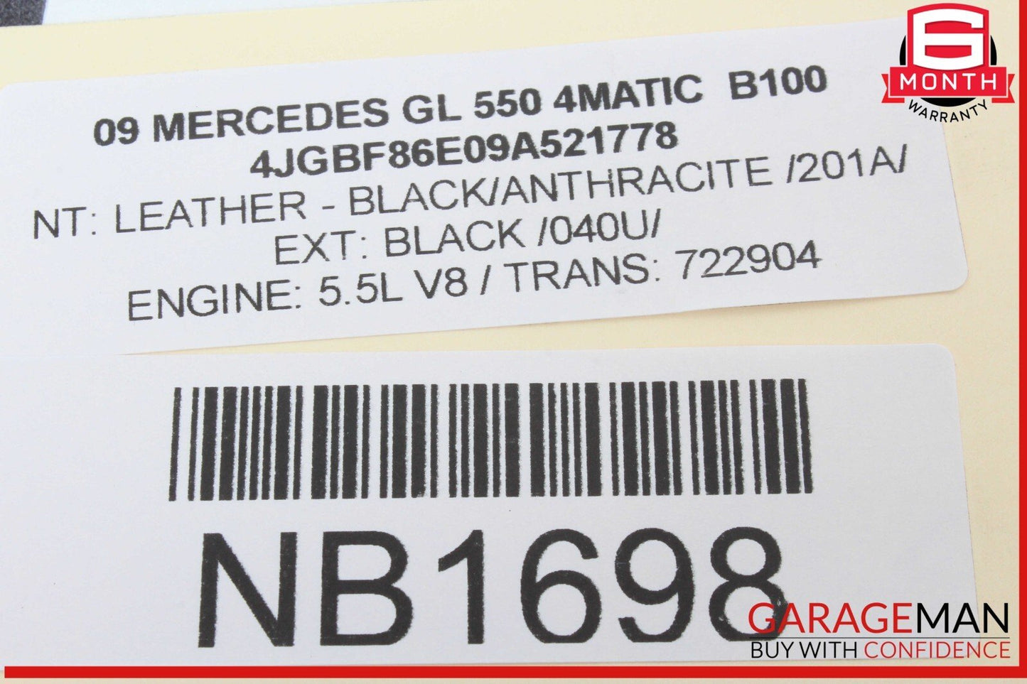06-12 Mercedes X164 GL550 4Matic ML350 ML550 Keyless Go Controller Module Unit