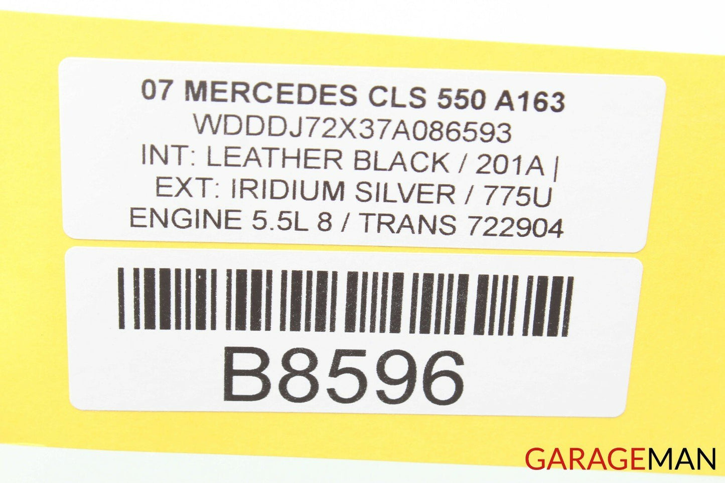 07-11 Mercedes W219 CLS550 E550 Headrest Head Rest Left / Right Black 2199700050