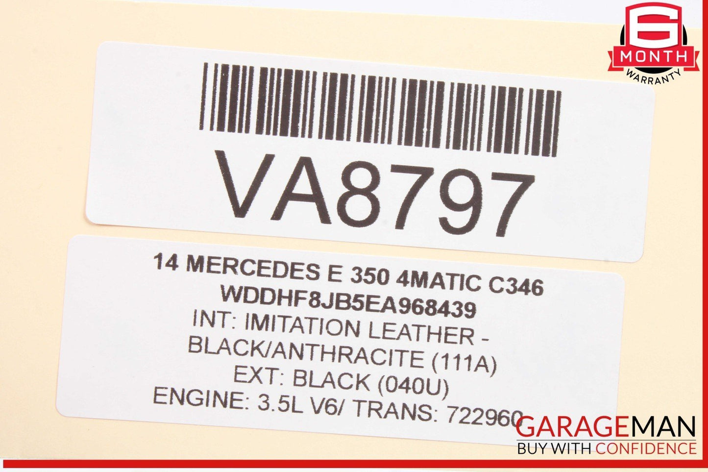 08-14 Mercedes W212 E350 4MATIC Rear Left Side Door Lock Latch Actuator OEM
