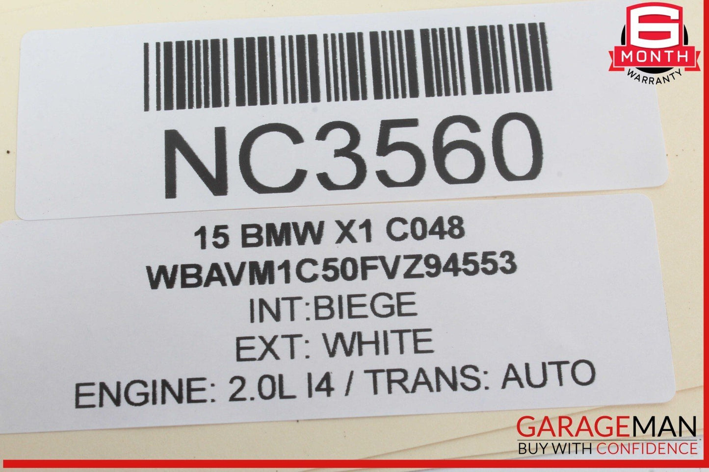 12-15 BMW X1 Accelerator Throttle Gas Pedal 6860784 OEM