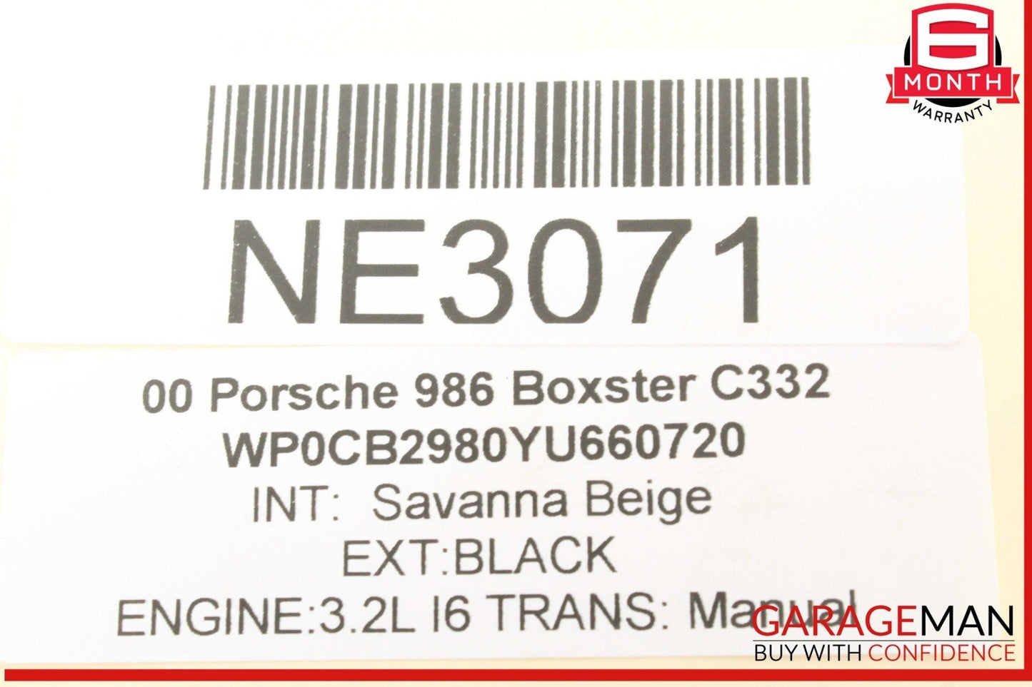 97-04 Porsche Boxster 986 Engine Radiator Expansion Tank 99610614708 OEM