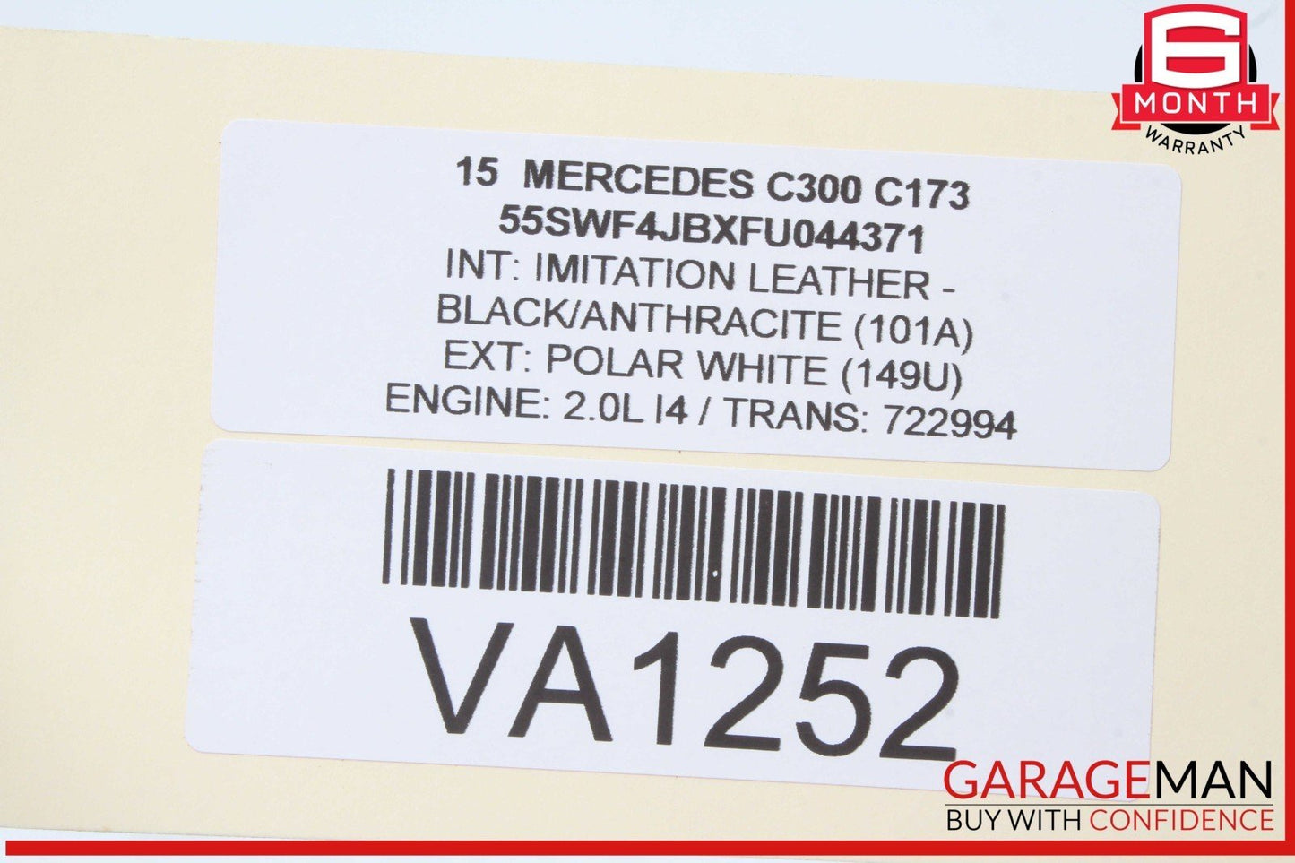 14-20 Mercedes W205 C300 CLA250 SLC300 Rear Trunk Tailgate Release Open Handle