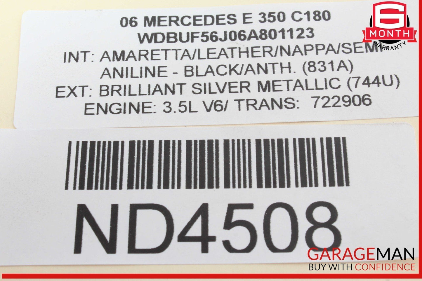 05-15 Mercedes W211 E350 ML350 Engine Motor Air Valve 0021407560 OEM