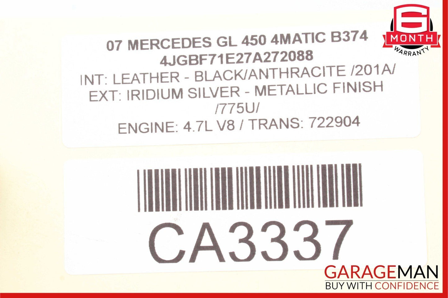 06-12 Mercedes X164 GL450 ML350 Rear Left Driver Side Brake Caliper OEM
