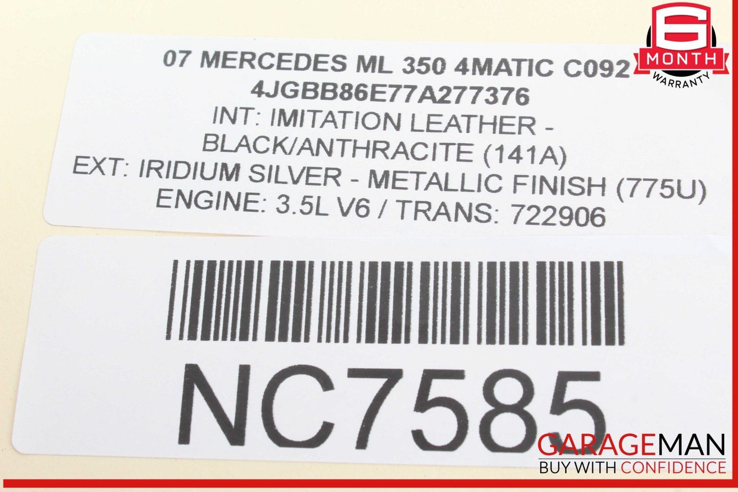 06-13 Mercedes W164 ML350 4MATIC GL550 Front Left Side Door Control Module OEM