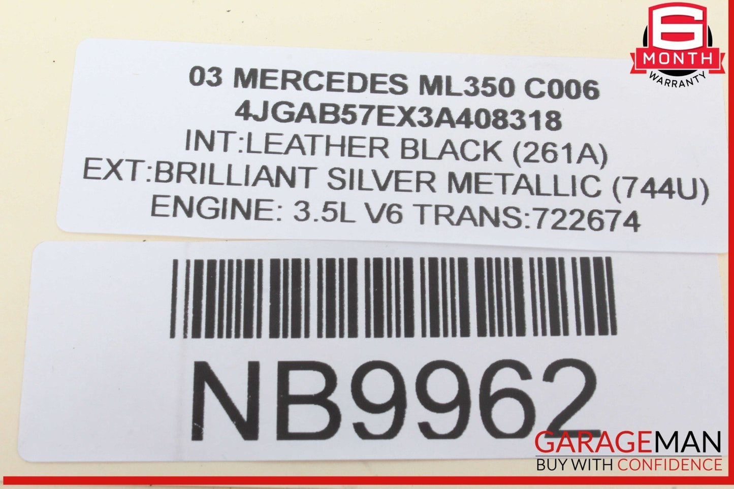 98-05 Mercedes W163 ML350 ML500 ML55 AMG Front Right / Left Seat Control Module