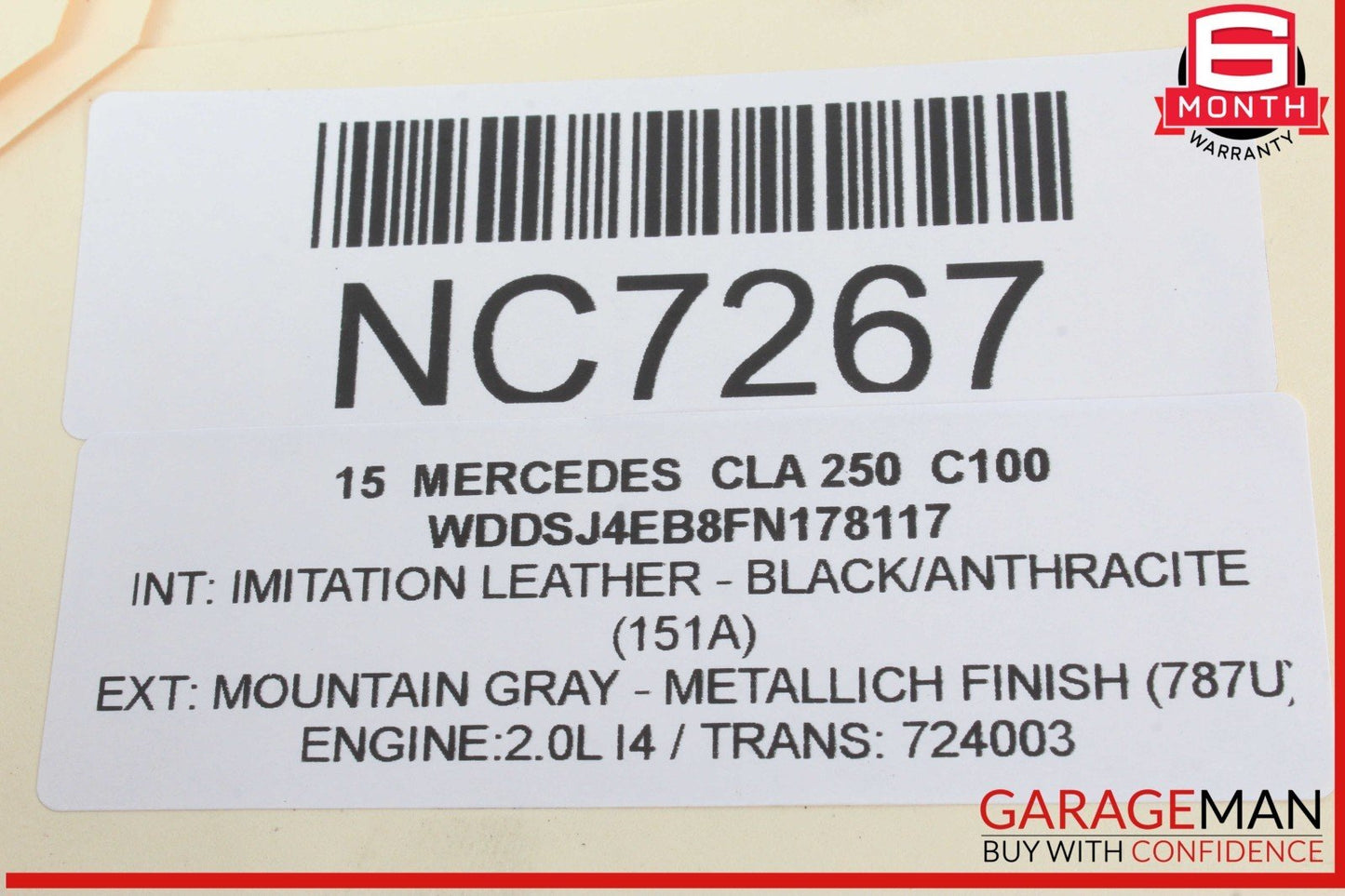 14-19 Mercedes W117 CLA250 Front Left Driver Side Door Lock Latch Actuator OEM