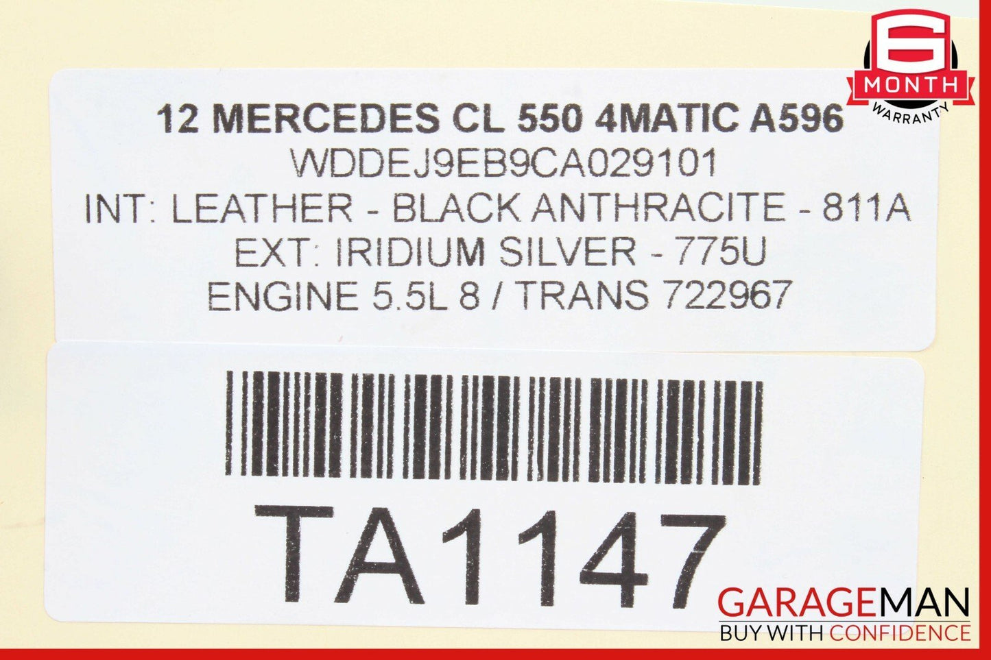 10-14 Mercedes W216 CL550 Front Right or Left Seat Contour Control Module Unit