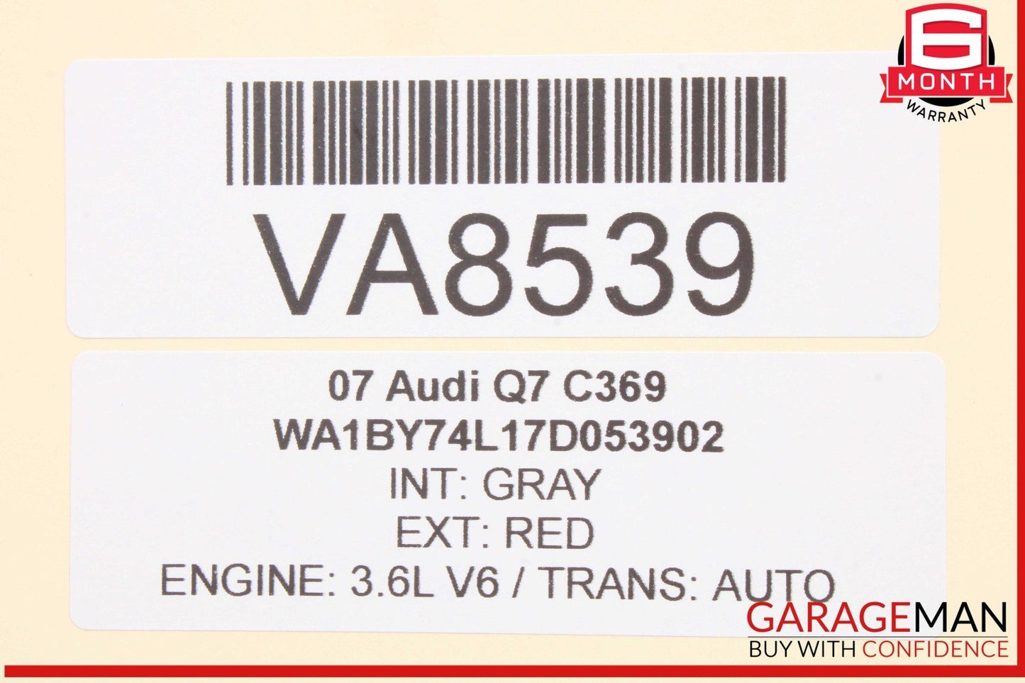 07-15 Audi Q7 Yaw Rate Acceleration Speed Sensor Control Module Unit OEM