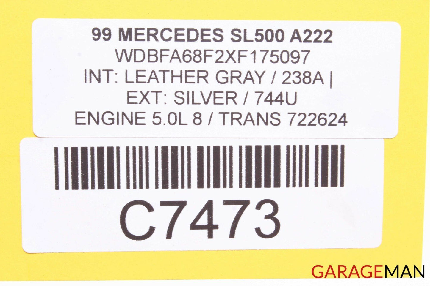 96-02 Mercedes R129 SL500 SL600 General Basic Control Module 0205455432 OEM