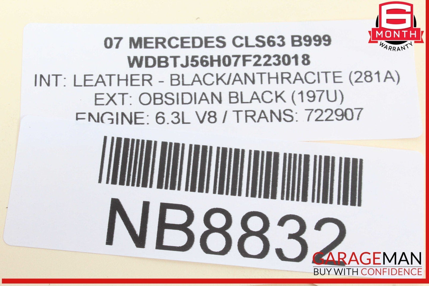 06-10 Mercedes W219 CLS63 AMG Headlight Head Light Lamp Control Module Unit OEM