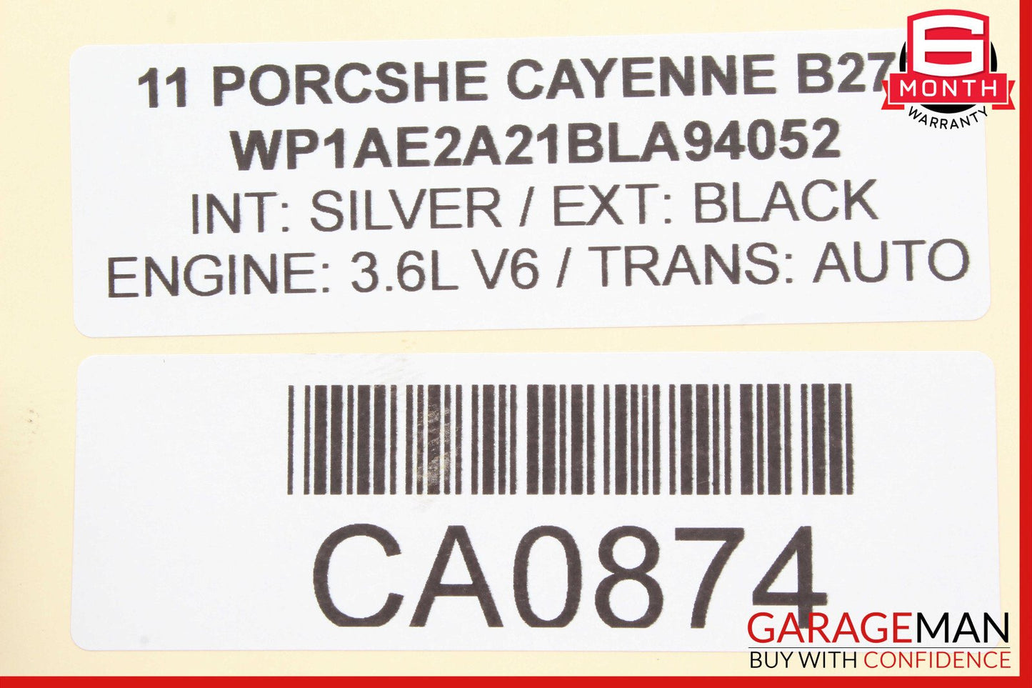 11-17 Porsche Cayenne 958 Coolant Tank Reservoir OEM