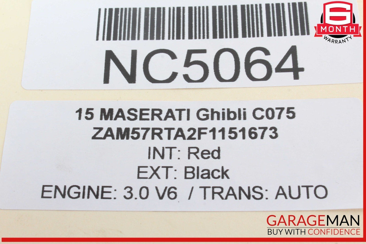 14-17 Maserati Ghibli ECU ECM Engine Computer Control Module Unit 670007174 OEM