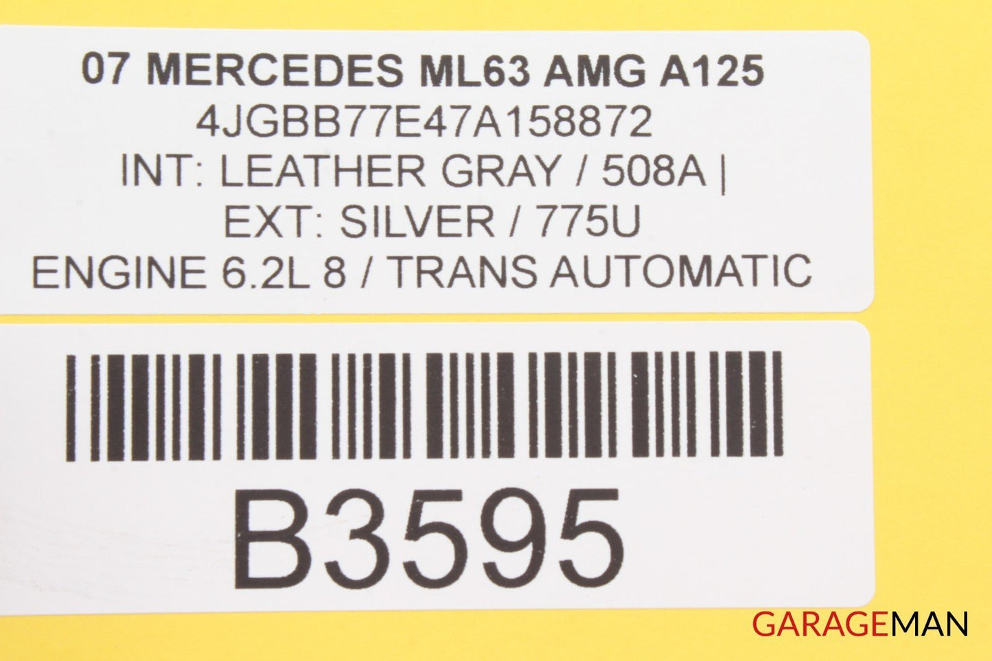 06-12 Mercedes W164 ML63 AMG GL450 Tire Pressure Sensor Module 0018276001 A125