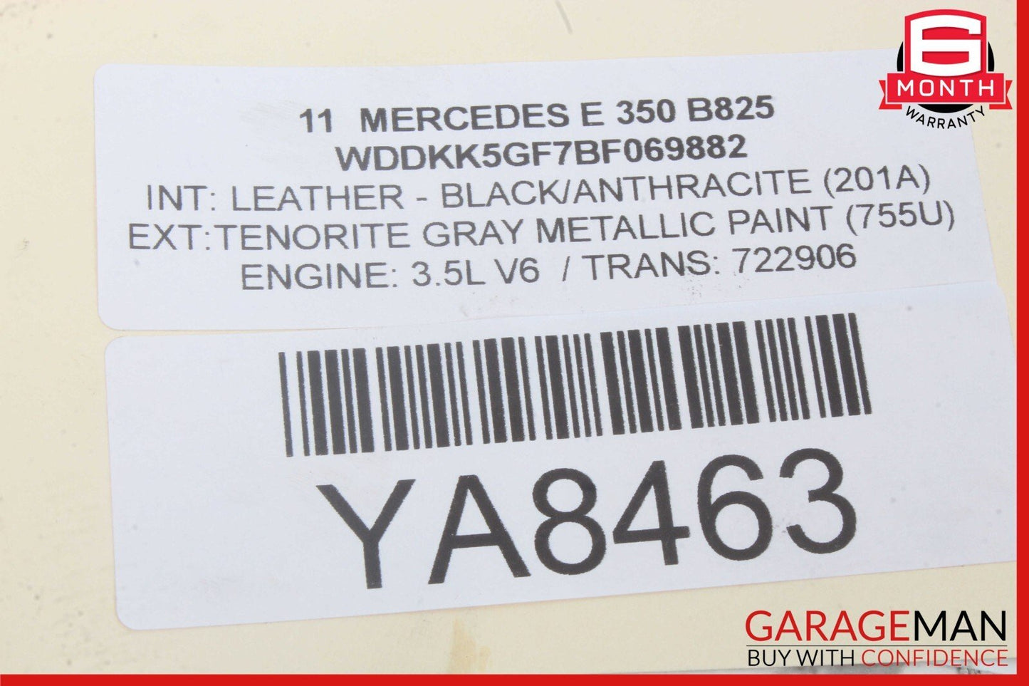 10-17 Mercedes W207 E350 E400 Left Side Door Window Regulator Motor Unit OEM