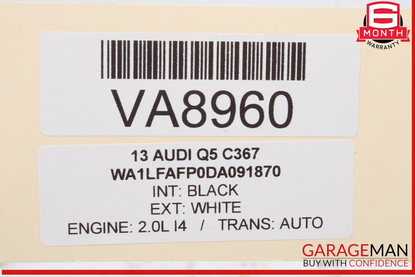 09-17 Audi Q5 A4 Coolant Reservoir Tank Bottle 8K0121403 OEM