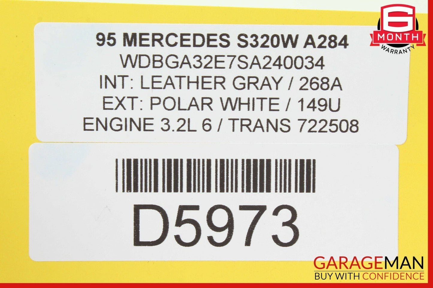 94-95 Mercedes W140 S320 S500 Anti Theft Alarm Control Module 1408205726 OEM