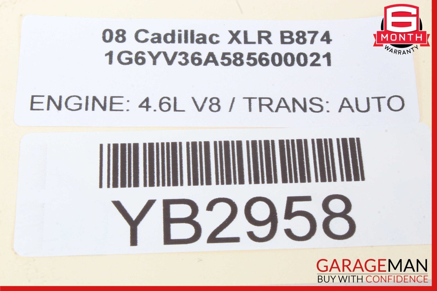 06-09 Cadillac XLR Headlight Lamp Control Module 15929374 OEM