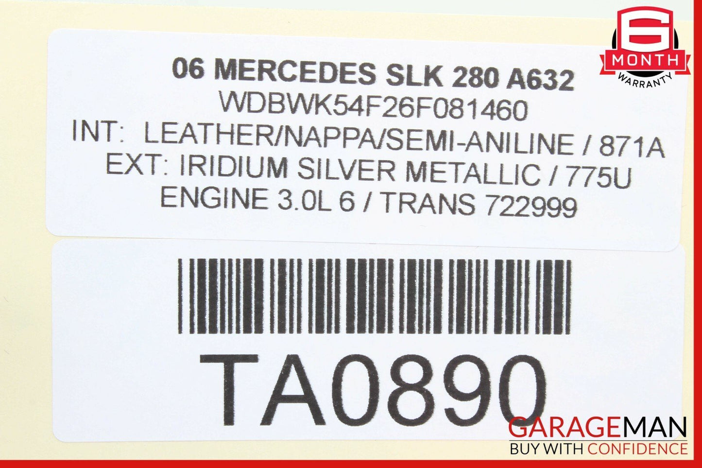 03-11 Mercedes SLK280 E350 CLS500 Front Left Side Under Seat Control Module Unit