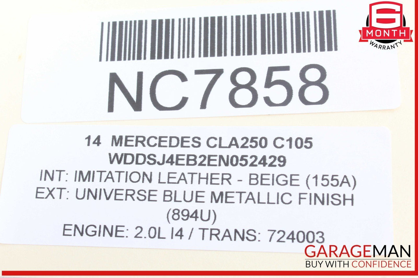 14-19 Mercedes W117 CLA250 Front Right or Left Dash AC A/C Air Vent Trim Grill