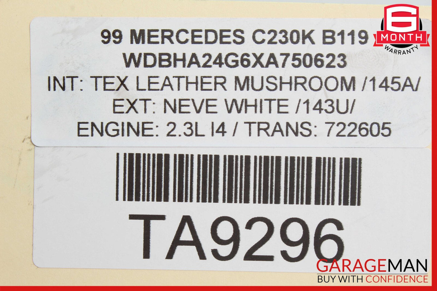 98-00 Mercedes C230 SLK230 Power Steering Pump Reservoir Assembly OEM