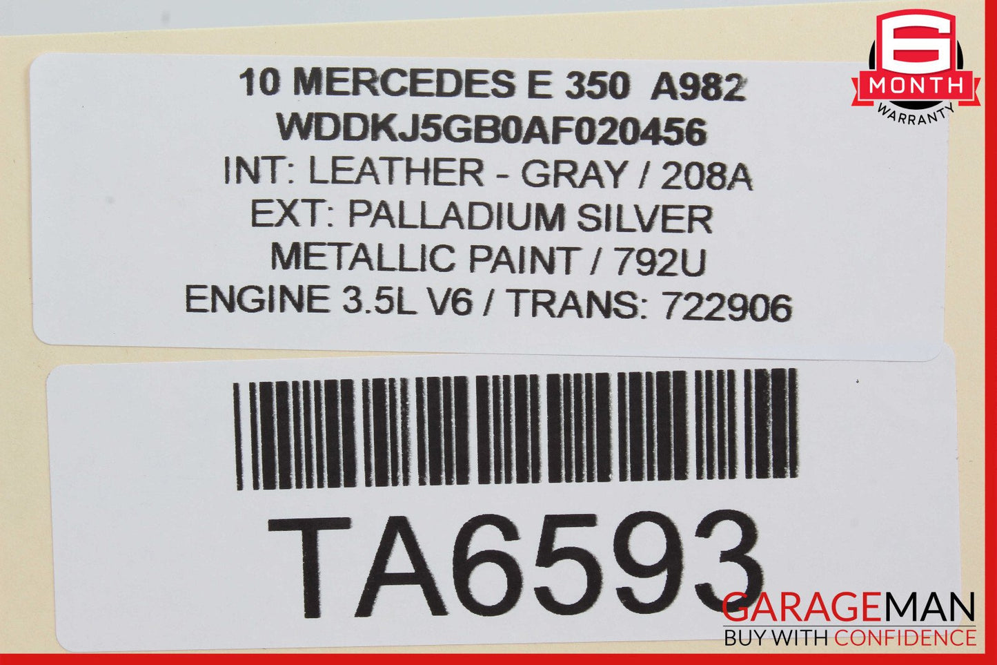 10-17 Mercedes W212 E350 E550 Coupe Rear Window Regulator Control Module OEM