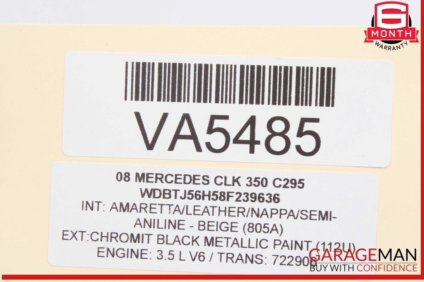 06-09 Mercedes W209 CLK350 C230 C280 A/C Air Conditioning Compressor 0012305611