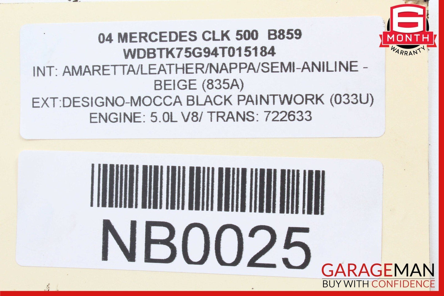 03-09 Mercedes W209 CLK500 Rear Left / Right Side Lower Thrust Control Arm OEM