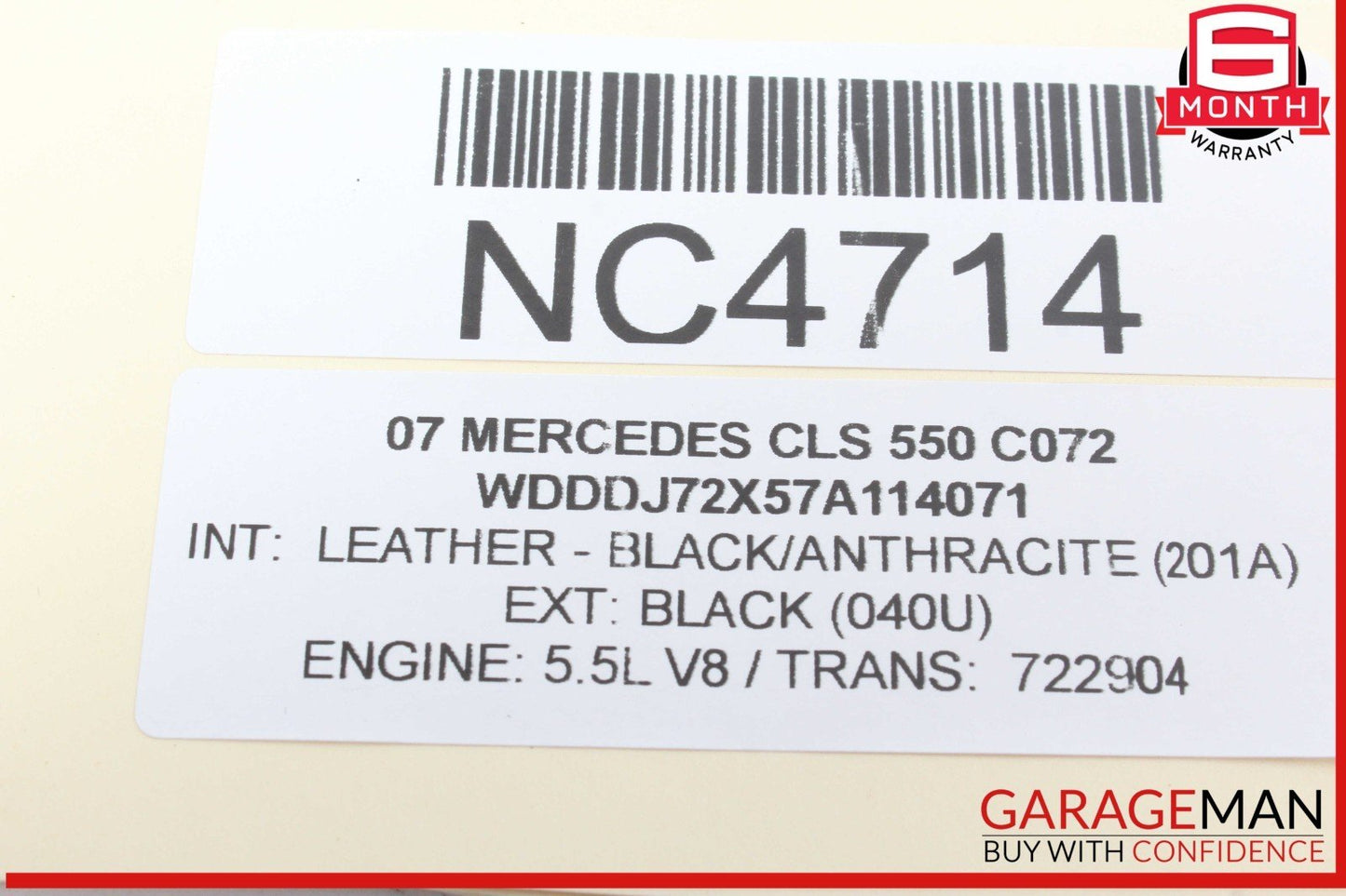 06-11 Mercedes W219 CLS550 Rear Left Side Door Control Module 2198200226 OEM