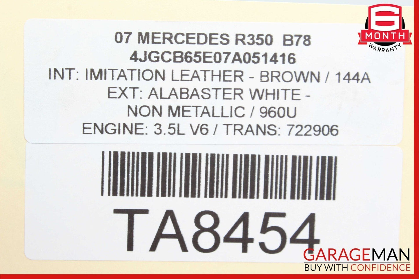 06-13 Mercedes W251 R350 GL350 ML350 Lower Engine Oil Pan