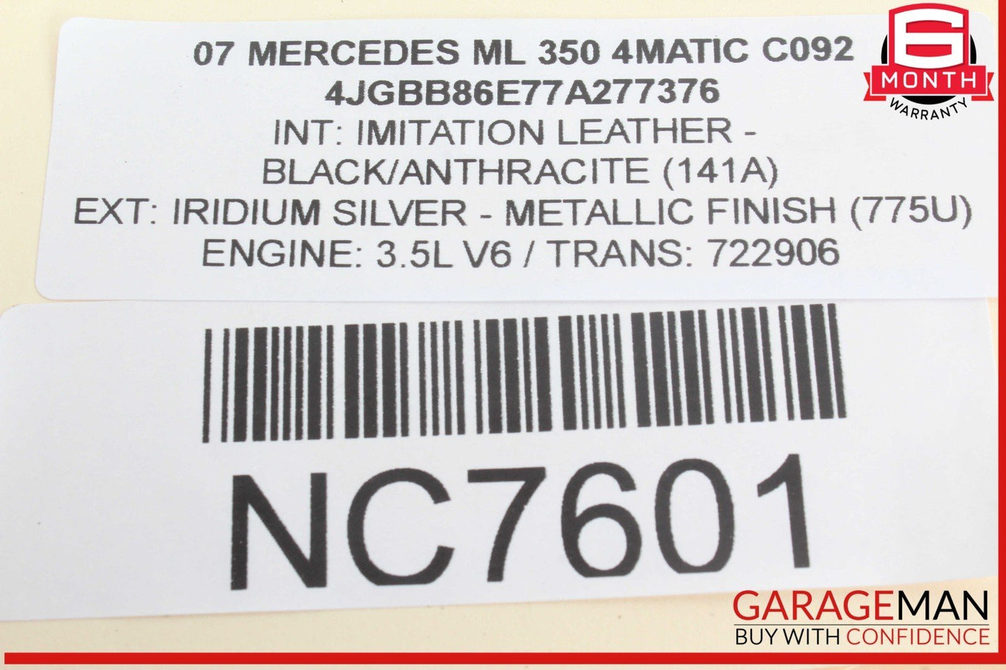 03-12 Mercedes W164 ML350 4MATIC Front Left Driver Side Seat Control Module OEM